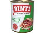 RINTI Kennerfleisch Nassfutter Hund, Adult, Dose, Wild 36x800 g