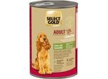 SELECT GOLD Nassfutter Hund Sensitive Adult Ente mit Kartoffel 12x400 g