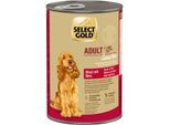 SELECT GOLD Nassfutter Hund Sensitive Adult Rind mit Reis 12x400 g