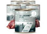 REAVET Hunde Nassfutter - Wildschwein PUR 6x800 g