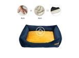 Rexproduct Otto Orthopädisches Hundebett Dunkelblau S-XL gelb L