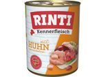 RINTI Kennerfleisch Nassfutter Hund, Adult, Dose, Huhn 24x800 g