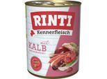 RINTI Kennerfleisch Nassfutter Hund, Adult, Dose, Kalb 36x800 g