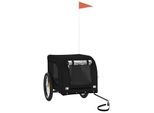 VidaXL Fahrradanhänger 133x69x73,5cm (L x B x H) schwarz