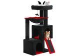 Pawz Road –Kratzbaum 104 cm–mit Höhlen schwarz