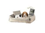 Rohrschneider ® Hundebett inkl. Gratis-Beigabe, Kuschelsofa taupe M