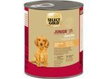 SELECT GOLD Nassfutter Hund Sensitive Junior Huhn und Reis 6x800 g