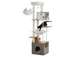 Pawz Road 190 Kratzbaum mit Futterplatz grau