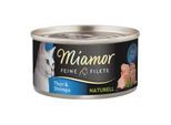 Miamor Feine Filets Naturelle Thunfisch und Shrimps 48x80 g