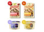 Nutriment Frischemenü Rind & Huhn 10x400g mit Hundeeis 6x90ml
