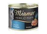 Miamor Feine Filets in Jelly Thunfisch und Shrimps 24x185 g