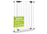 bomi Türschutzgitter Extrahoch 107 cm - Mira 73-161 cm in Weiß für Hunde & Katzen XXXXL