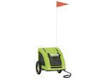 VidaXL Fahrradanhänger Hund 124x53x53cm (L x B x H) grün
