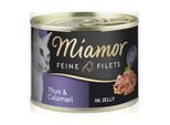 Miamor Feine Filets in Jelly Thunfisch und Calamari 24x185 g