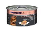 PREMIERE Fine Filets Nassfutter Katze Adult Jelly Thunfisch mit Shrimps 48x100 g