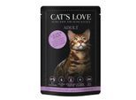 CAT'S LOVE Nassfutter Katze Adult in Gelee Lachs und Huhn 24x85 g