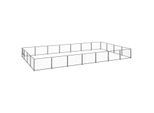 VidaXL Hundezwinger Stahl schwarz 7 m, 4 m, 70 cm