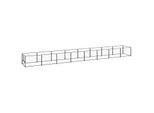VidaXL Hundezwinger Stahl schwarz 8 m, 1 m, 70 cm