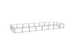 VidaXL Hundezwinger Stahl schwarz 8 m, 3 m, 70 cm