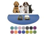 SANOZOO ® - Napfunterlage Halbrund - Öko-Tex und Made in Germany blau 80 cm, 1,6 m