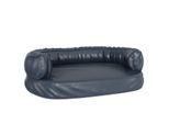 VidaXL Hundebett Ergonomisch Kunstleder blau M