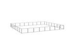 VidaXL Hundezwinger Stahl schwarz 8 m, 7 m, 70 cm