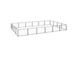 VidaXL Hundezwinger Stahl schwarz 6 m, 4 m, 70 cm