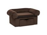 VidaXL Hundesofa Plüsch mit Schublade 75x50x38cm braun