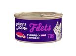 Edgard & Cooper Nassfutter Katze Adult Filets Thunfisch und Garnelen 96x70 g