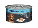 PREMIERE Fine Filets Nassfutter Katze Adult Jelly Thunfisch mit Calamari 48x100 g