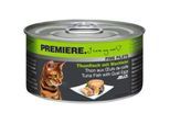 PREMIERE Fine Filets Nassfutter Katze Adult Jelly Thunfisch mit Wachtelei 48x100 g