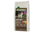REAL NATURE WILDERNESS Trockenfutter Hund, Adult, Maxi, Black Earth Rind mit Strauß und Büffel 12 kg