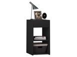 Nachttisch VCM "Holz Nachttisch Nachtschrank Sledo Schublade Maxi", schwarz, B:35cm T:35cm, Tische, Nachttisch