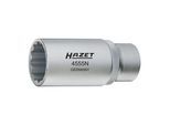 HAZET Abgassonden Einsatz 4680-8, 1/2 Zoll (12,5 mm) Doppel-Vierkant, Außen Sechskant Profil, SW 17 mm)