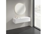 Villeroy und Boch Antao Sideboard K41000MT 120x26,8x50cm, Waschbeckenplattenfarbe Lack, white matt lacquer