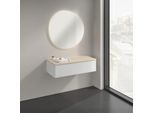 Villeroy und Boch Antao Sideboard K40003GF 100x26,8x50cm, Waschbeckenplattenfarbe botticino, glossy white lacquer