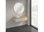 Villeroy und Boch Antao Sideboard K40001HJ 100x26,8x50cm, Waschbeckenplattenfarbe honey oak, silk grey matt lacquer