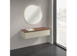 Villeroy und Boch Antao Sideboard K41102HJ 120x26,8x50cm, Waschbeckenplattenfarbe warm walnut, silk grey matt lacquer