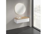 Villeroy und Boch Antao Sideboard K40001MT 100x26,8x50cm, Waschbeckenplattenfarbe honey oak, white matt lacquer