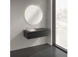 Villeroy und Boch Antao Sideboard K40100PD 100x26,8x50cm, Waschbeckenplattenfarbe Lack, black matt lacquer