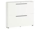 Schuhkipper, Weiß, Kunststoff, 100x85x19 cm, Typenauswahl, Garderobe, Schuhaufbewahrung, Schuhkipper