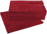 Gaestehandtuecher DYCKHOFF "Siena", rot (granat), B:30cm L:50cm, Frottier, Obermaterial: 100% Baumwolle, Handtücher, mit Bordüre