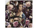 Wandbild ARTLAND "Lady mit Hermelin - Da Vinci Adaption", bunt (farbe bild(er): rot), B:70cm H:70cm, Bilder, als Alubild, Leinwandbild, Poster, Wandaufkleber in verschied. Größen