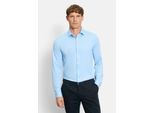 Businesshemd OLYMP "OLYMP No. Six 24/Seven, super slim, Modern Kent", Herren, Gr. 40, Normaler Arm, bleu, 86% Polyamid, 14% Elasthan, Hemden