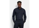 Businesshemd OLYMP "OLYMP No. Six 24/Seven, super slim, Modern Kent", Herren, Gr. 39, Normaler Arm, marine, 86% Polyamid, 14% Elasthan, Hemden
