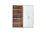 Aktenschrank Office Edition Sw Sonoma Eiche/Weiß Hochglanz