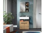 Badezimmer Canu 2-tlg. ca. 63 cm Eiche/Grau