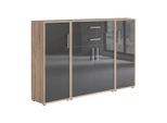 Aktenschrank Office Edition Sw Set 16 Eiche/Anthrazit