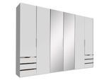Drehtürenschrank Level 36A mit Spiegel ca. 300 cm Alpinweiß