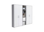 Aktenschrank Office Edition Sw Set 10 Grau/Weiß